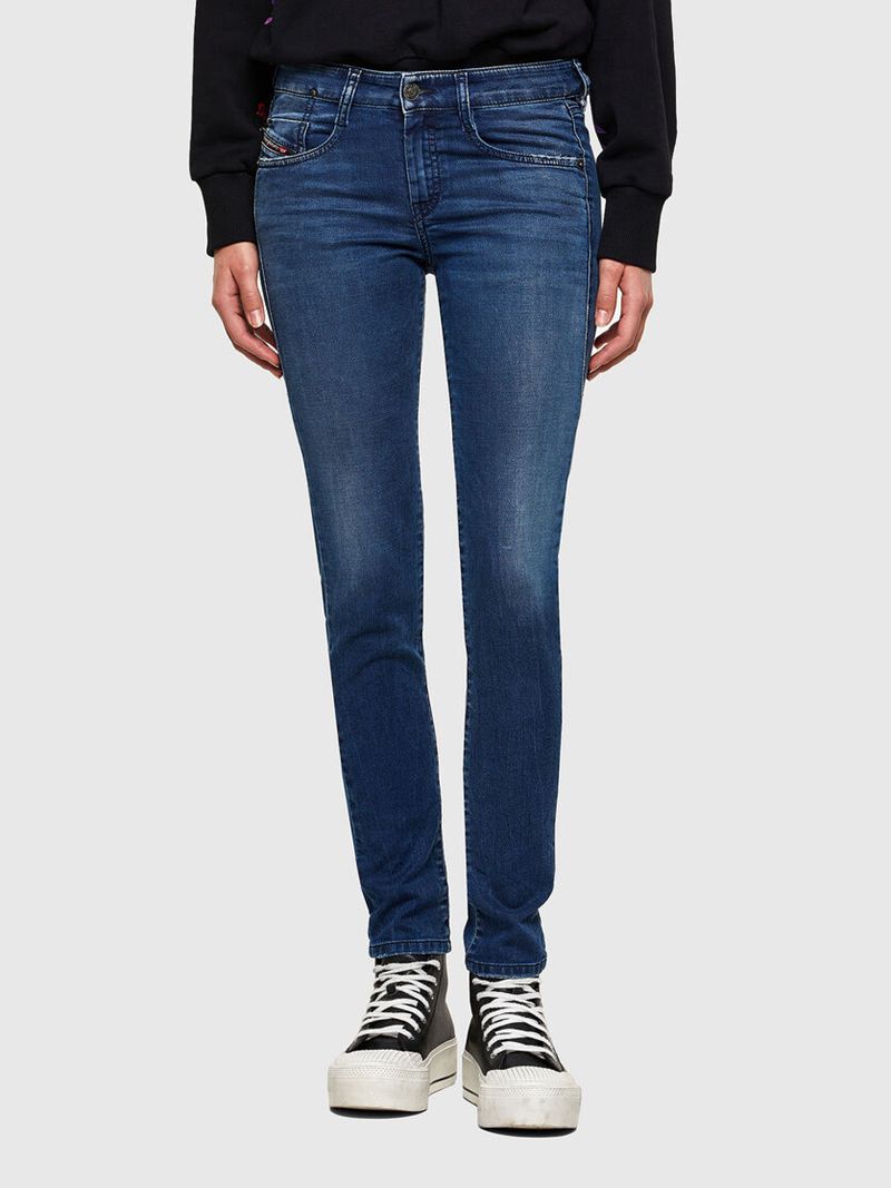 Joggjeans Diesel D-Ollies Slim 069sm Mulher - Azuis Escuro NBHOG-3864